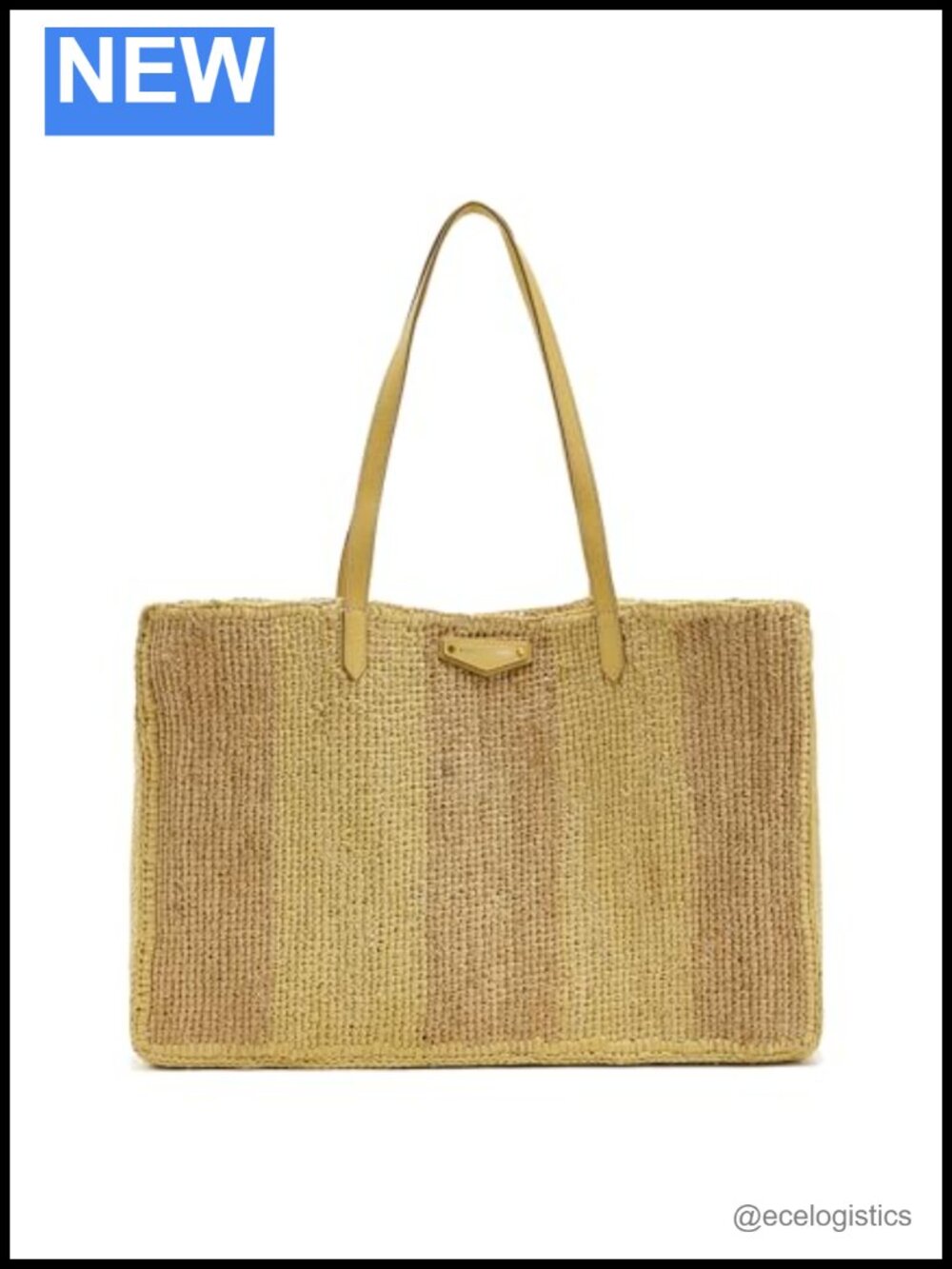 Rebecca Minkoff Large Straw Raffia Tote with Top Handles